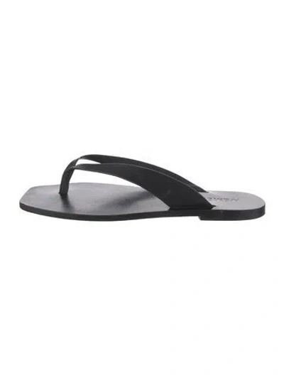 Pre-owned A.emery Leather Flip Flops In Black