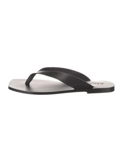 Pre-owned A.emery Leather Flip Flops In Black