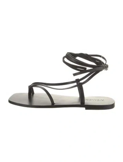 Pre-owned A.emery Leather Gladiator Sandals In Black