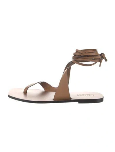 Pre-owned A.emery Leather Gladiator Sandals In Brown