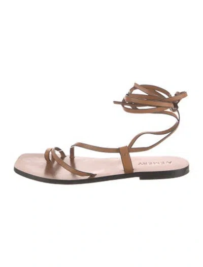 Pre-owned A.emery Leather Gladiator Sandals In Brown