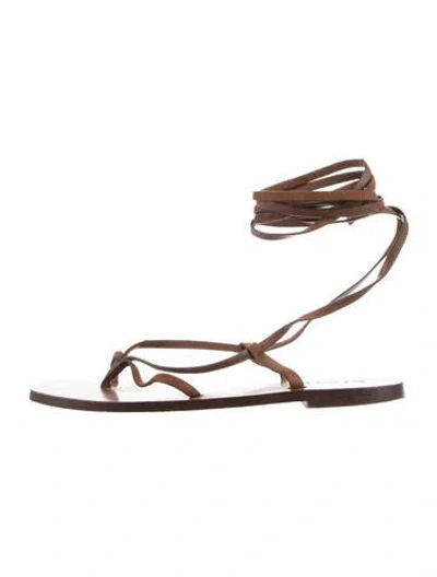 Pre-owned A.emery Leather Gladiator Sandals In Brown