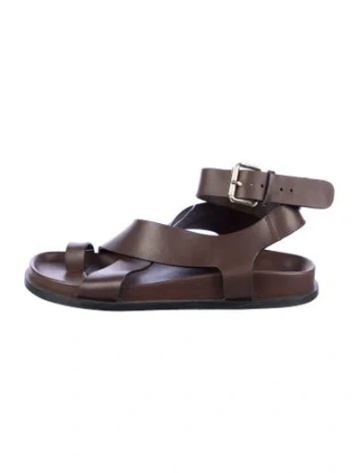 Pre-owned A.emery Leather Gladiator Sandals In Brown