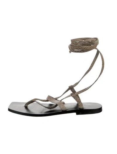 Pre-owned A.emery Leather Gladiator Sandals In Brown