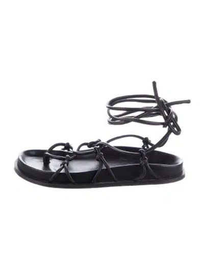 Pre-owned A.emery Leather Gladiator Sandals In Gray