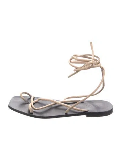 Pre-owned A.emery Leather Gladiator Sandals In Neutral