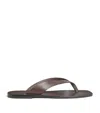 A.emery Leather Kinto Flip Flops In Multi