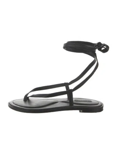 Pre-owned A.emery Leather Sandals In Black