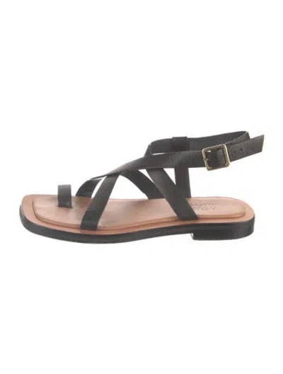 Pre-owned A.emery Leather Sandals In Black