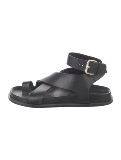 Pre-owned A.emery Leather Sandals In Black