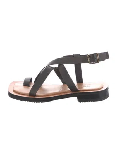 Pre-owned A.emery Leather Sandals In Black