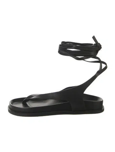 Pre-owned A.emery Leather Sandals In Black