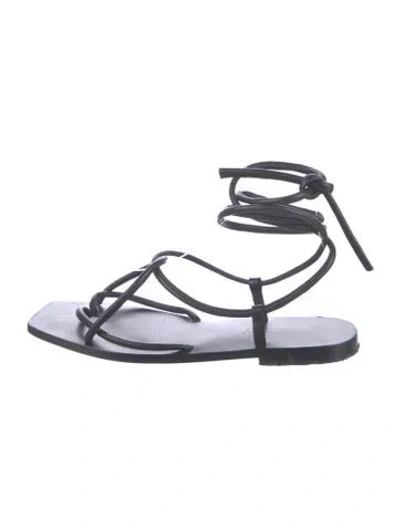 Pre-owned A.emery Leather Sandals In Black