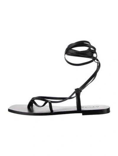Pre-owned A.emery Leather Sandals In Black