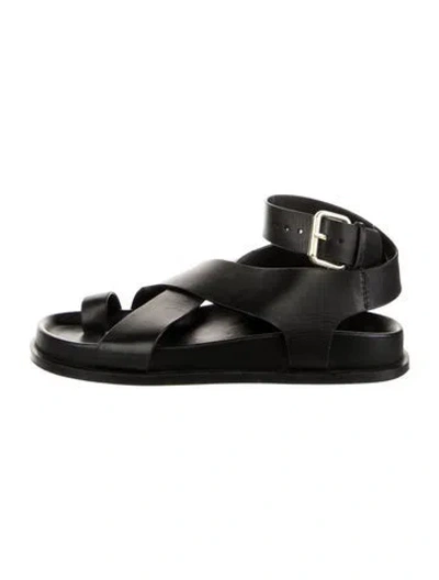 Pre-owned A.emery Leather Sandals In Black