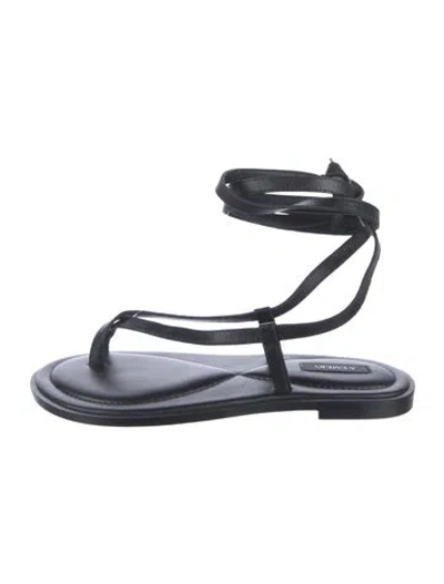 Pre-owned A.emery Leather Sandals In Black