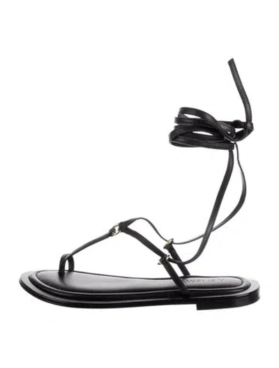Pre-owned A.emery Leather Sandals In Black