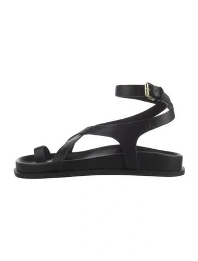 Pre-owned A.emery Leather Sandals In Black