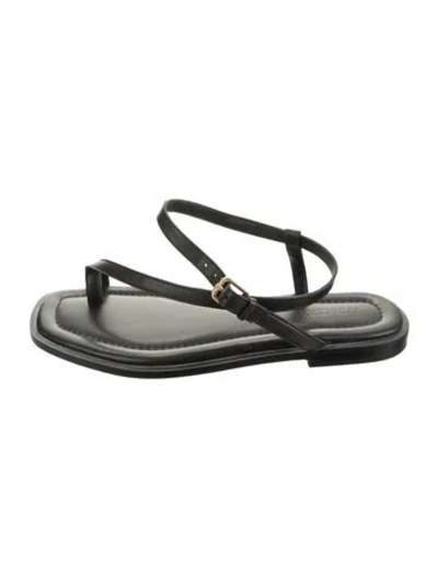 Pre-owned A.emery Leather Sandals In Black/green