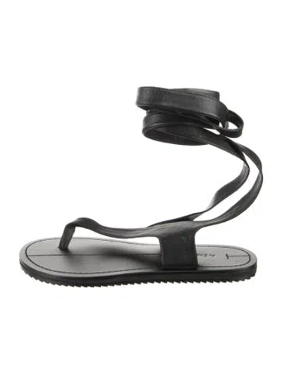 Pre-owned A.emery Leather Sandals In Black/silver