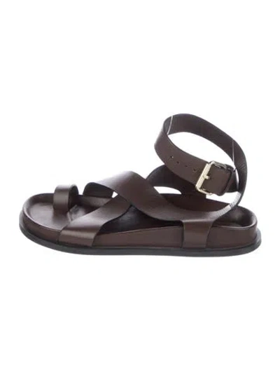 Pre-owned A.emery Leather Sandals In Brown
