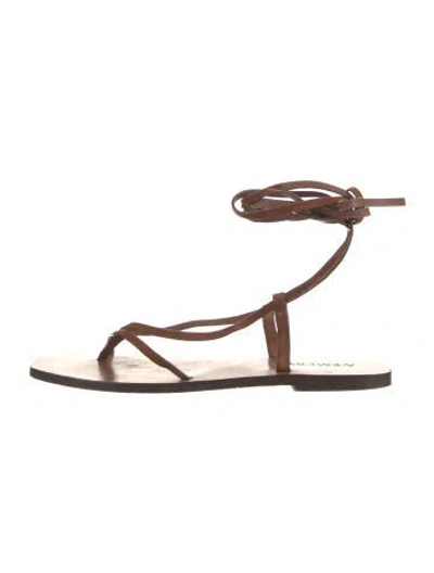 Pre-owned A.emery Leather Sandals In Brown