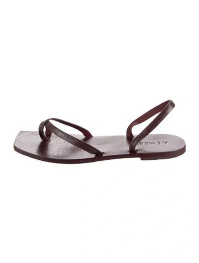 Pre-owned A.emery Leather Sandals In Burgundy