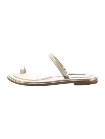 Pre-owned A.emery Leather Sandals In Gold