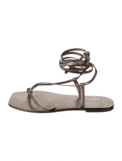 Pre-owned A.emery Leather Sandals In Grey