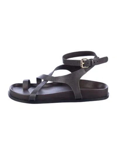 Pre-owned A.emery Leather Sandals In Purple