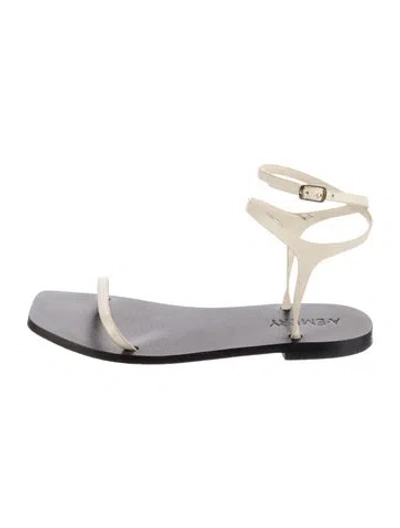 Pre-owned A.emery Leather Sandals In White