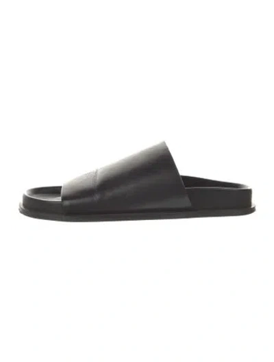 Pre-owned A.emery Leather Slides In Black