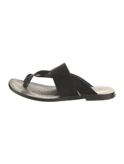 Pre-owned A.emery Leather Slides In Black