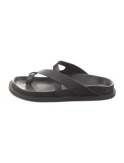 Pre-owned A.emery Leather Slides In Black