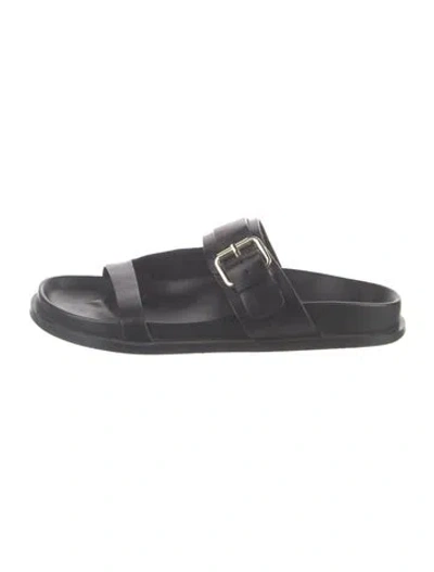 Pre-owned A.emery Leather Slides In Black