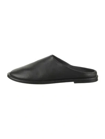 Pre-owned A.emery Leather Slides In Black
