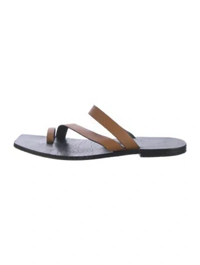 Pre-owned A.emery Leather Slides In Blue