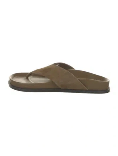 Pre-owned A.emery Leather Slides In Brown