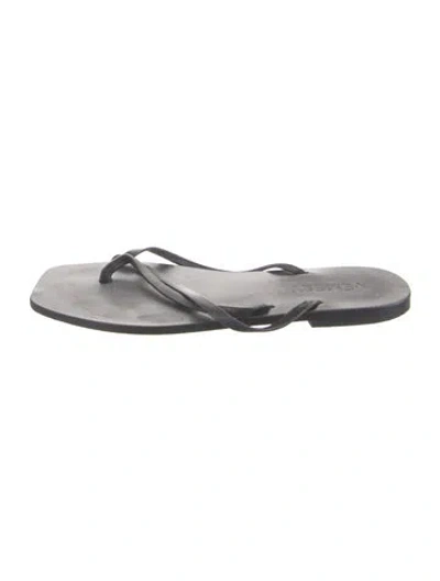 Pre-owned A.emery Leather Slides In Gray