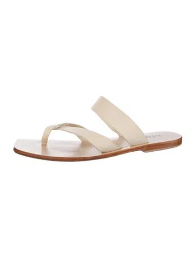 Pre-owned A.emery Leather Slides In Neutral