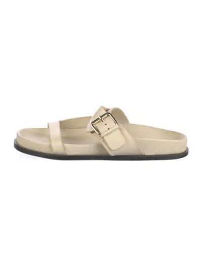 Pre-owned A.emery Leather Slides In Neutrals
