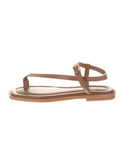 Pre-owned A.emery Leather Slingback Sandals In Brown