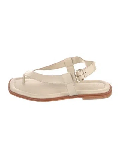 Pre-owned A.emery Leather Slingback Sandals In Gray