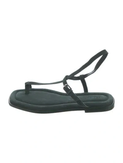Pre-owned A.emery Leather Slingback Sandals In Green