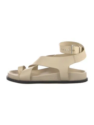 Pre-owned A.emery Leather Slingback Sandals In Neutral