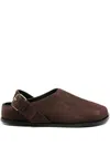 A.emery 20mm Louis Suede Clogs In Brown