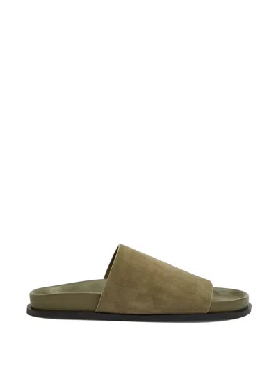 A.emery Luca Suede Slip-on Sandals In Brown