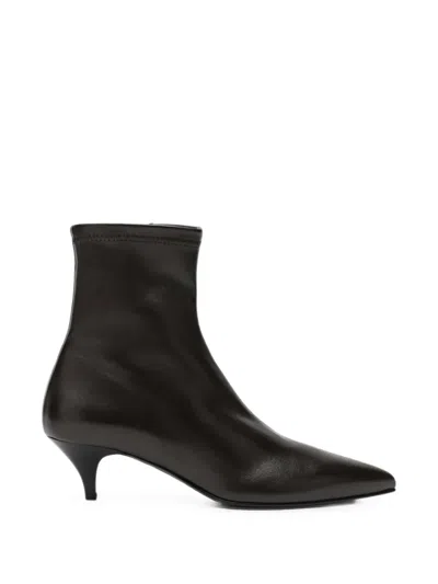 A.emery The Ophelia Ankle Boots In Brown Leather