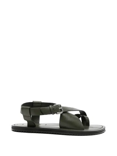 A.emery Ora Flat Sandals In Green