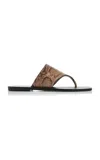 A.emery Paton Snake-effect Leather Sandals In Animal Print